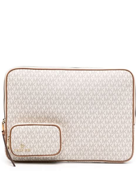 laptop sleeve michael kors|michael kors leather laptop bag.